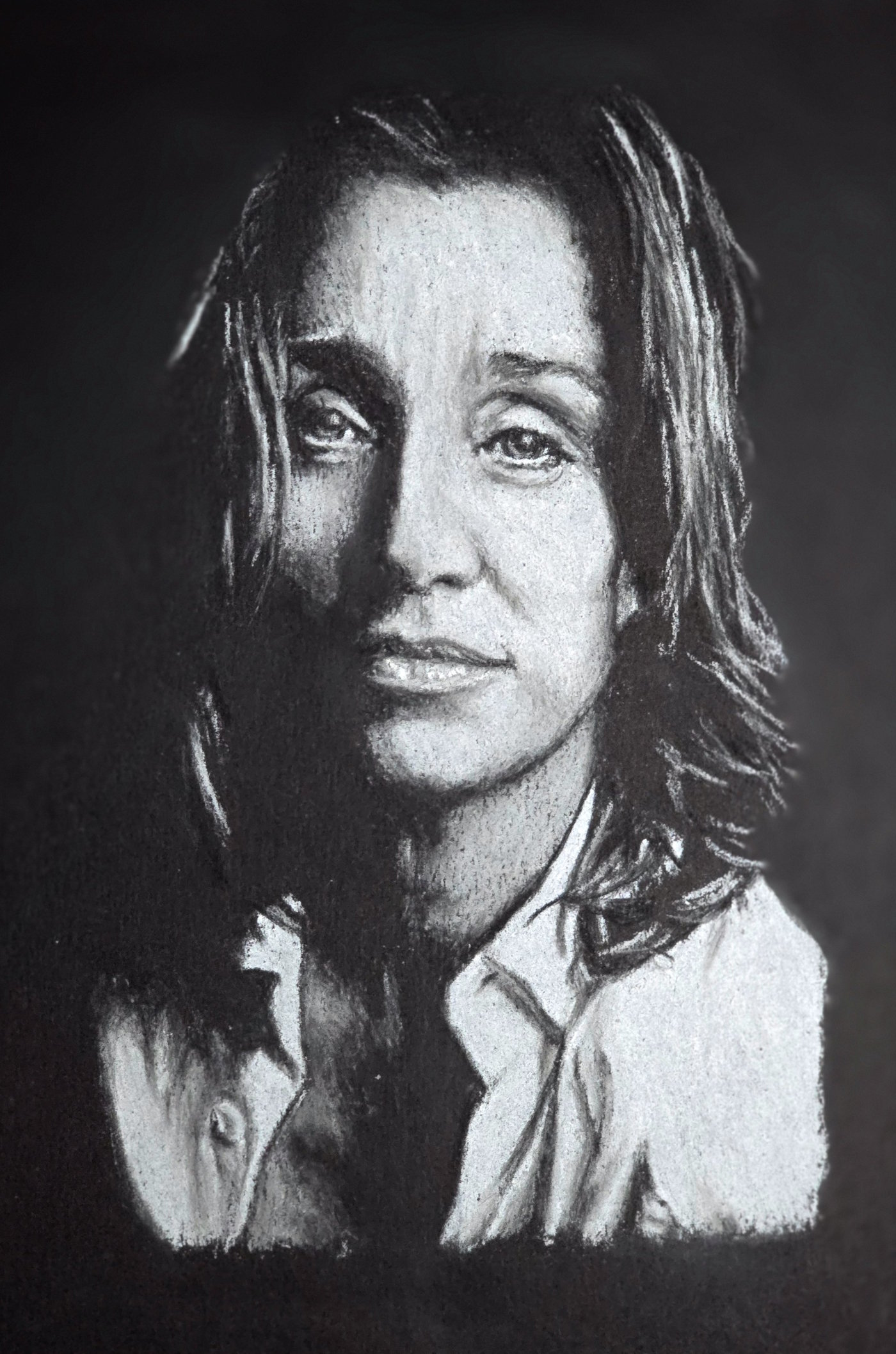 Kristin Scott Thomas - Pastelportret door Massin Art
