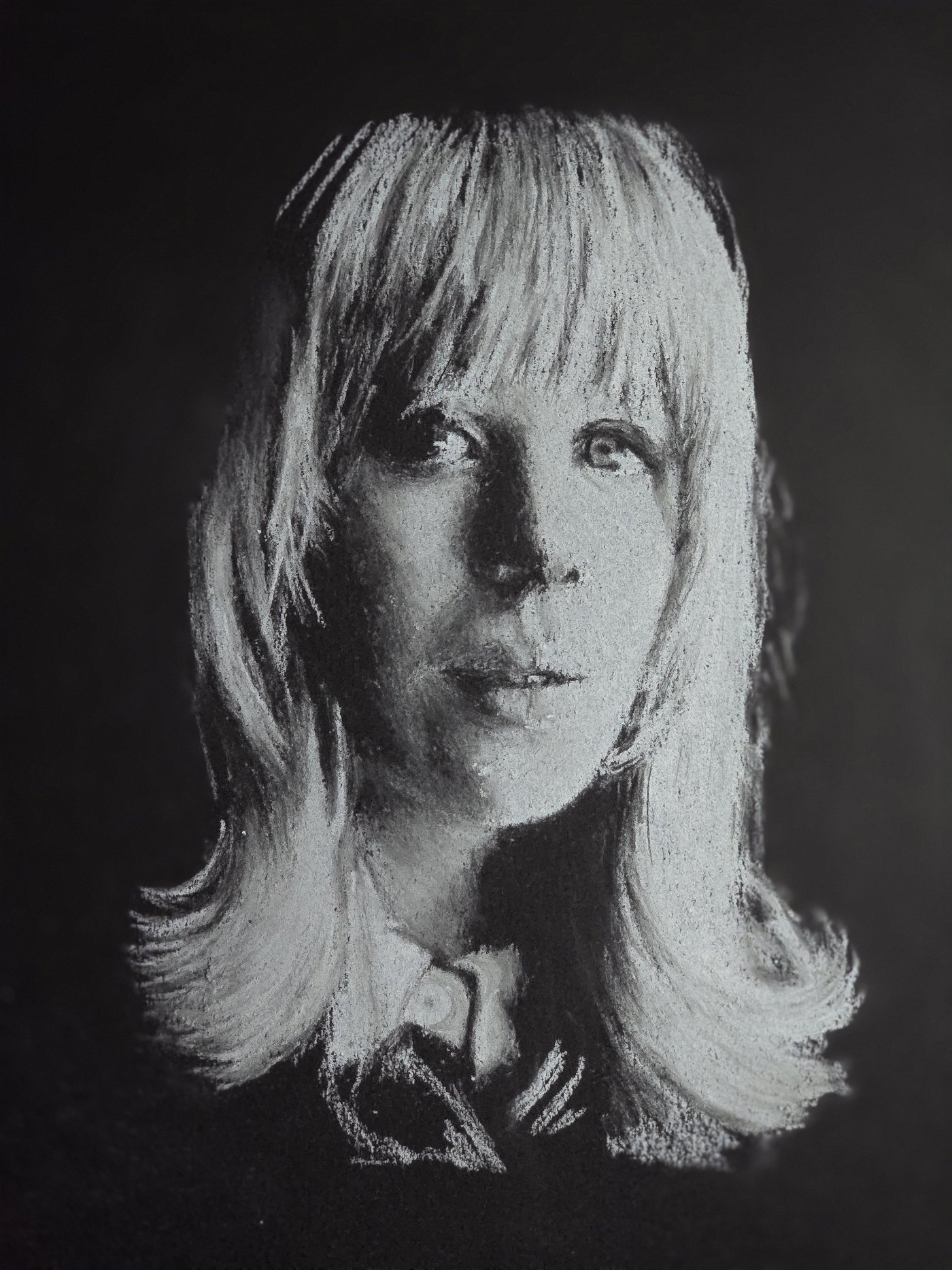 Marianne Faithfull - Pastelportret door Massin Art