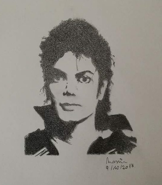 Michael Jackson - Grafiettekening door Massin Art